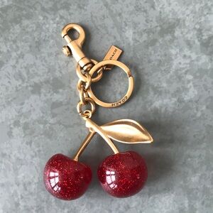 Coach Red Cherry Keychain